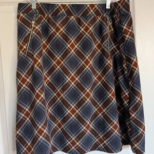 Le Lis Collection Plaid Mini Skirt Size 1X